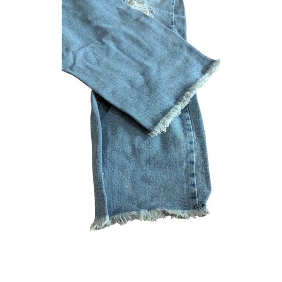 Celebrity Pink Hi Rise Relaxed Straight Jeans Retro Women Plus 20 Distressed - Picture 10 of 16